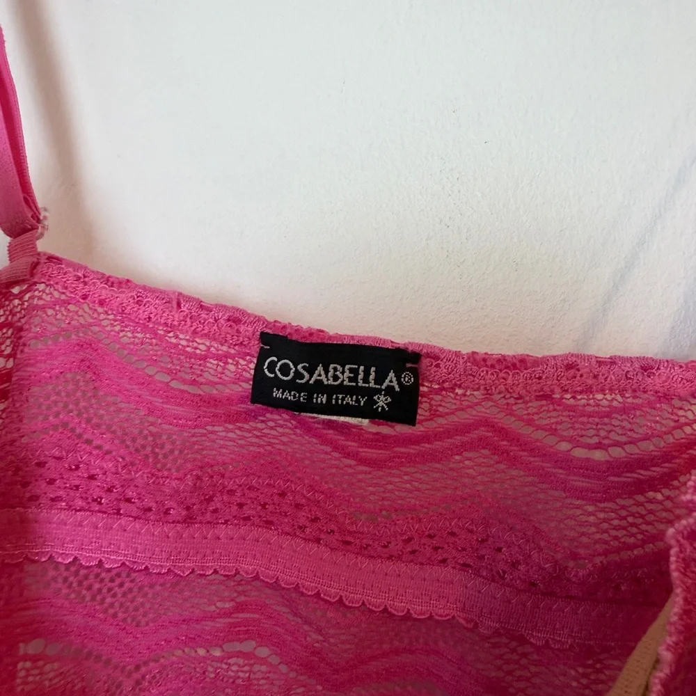 Cosabella Pink Ceylon Lace Cami - Picture 3 of 3